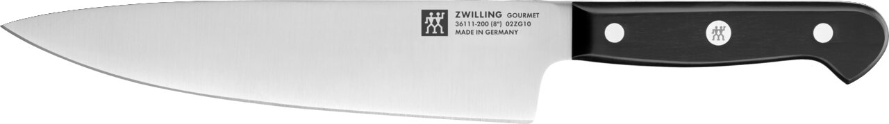 Küchenmesser aus der Zwilling Gourmet Serie, seitliche Ansicht