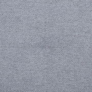 Nahaufnahme eines grauen Stoffes mit feiner Textur und einer sichtbaren Naht in der Mitte.