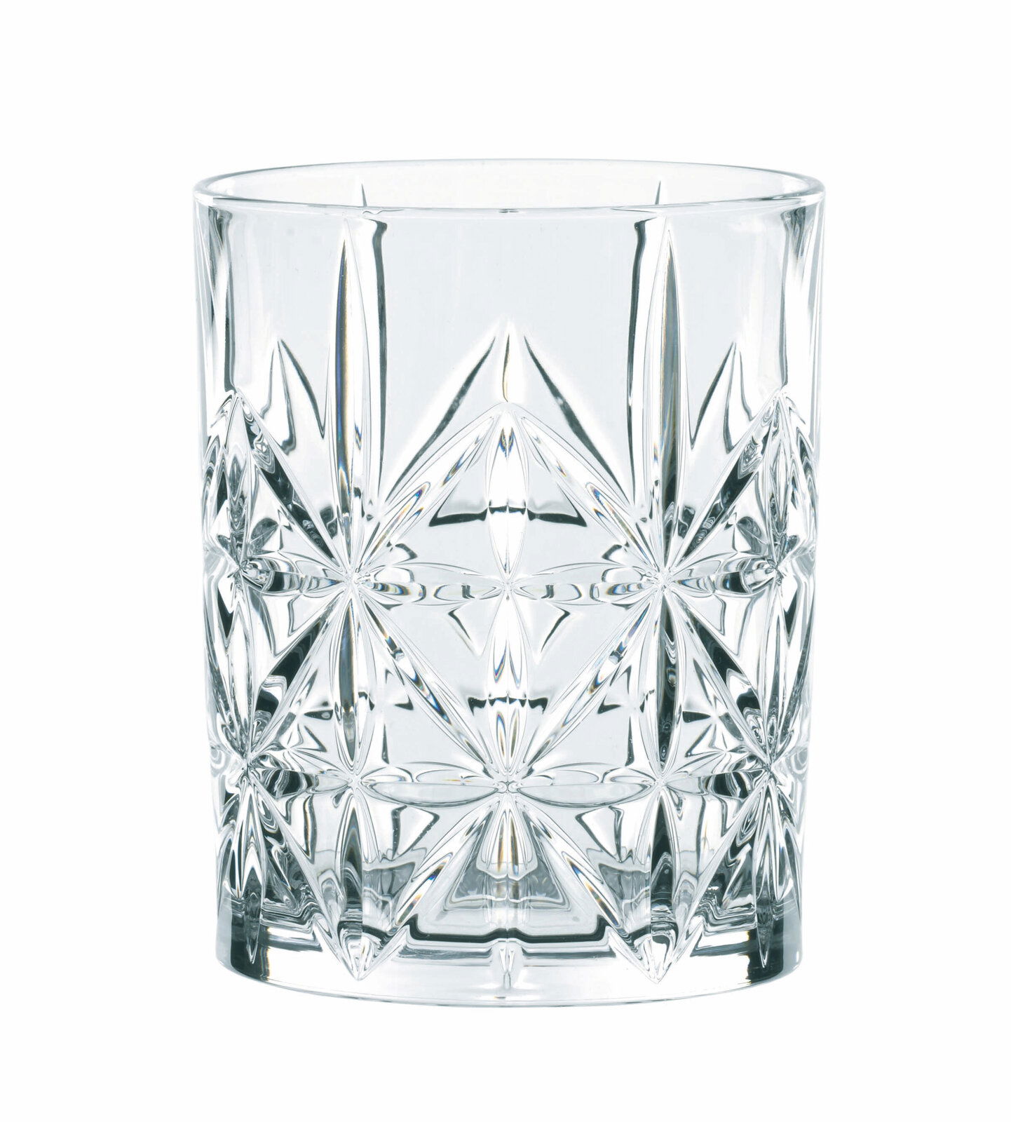 Nachtmann Glas-Set 4tlg.HIGHLAND Kristallglas mit facettiertem Design, frontal fotografiert