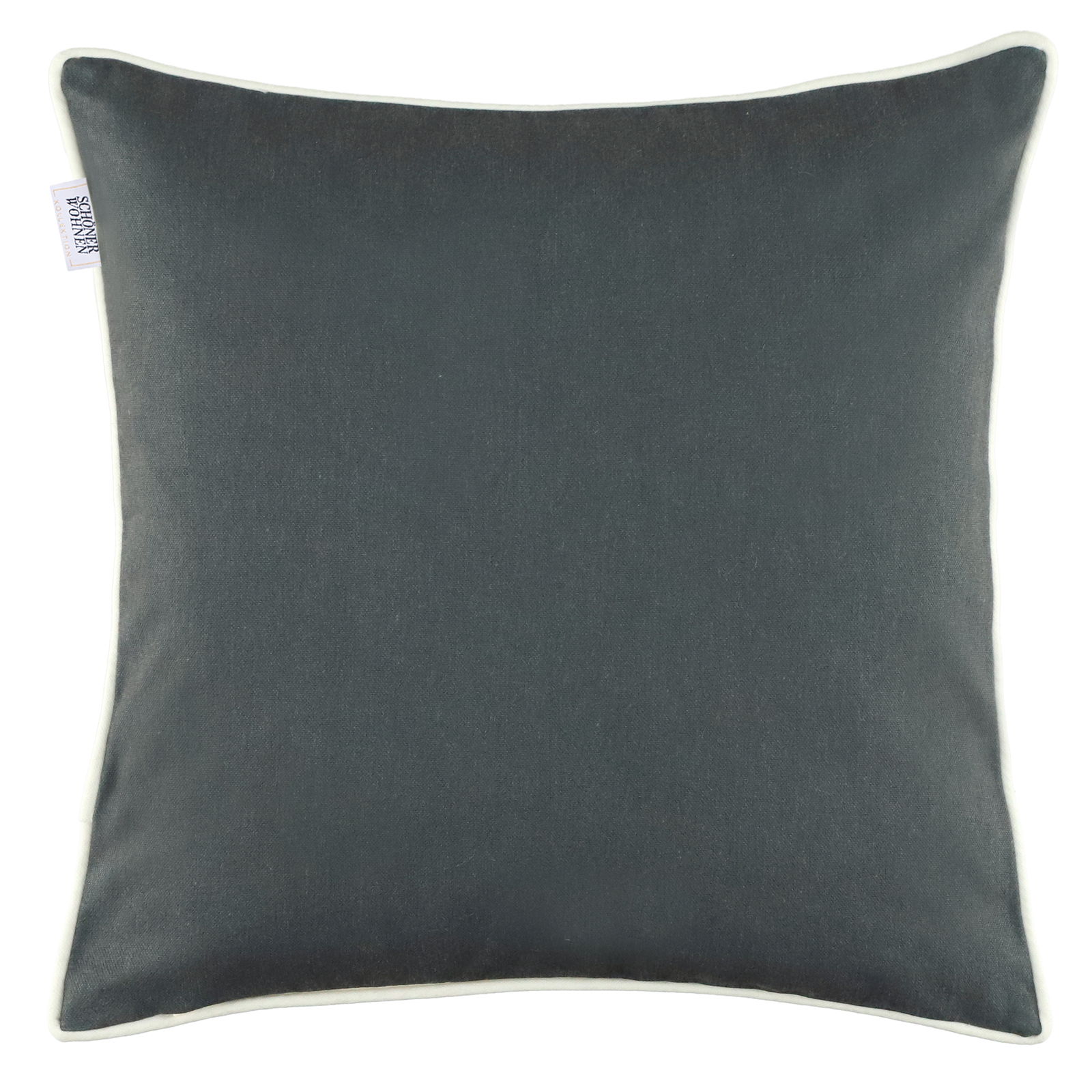 Dunkelgraue Kissenhülle 38x38cm, Vorderansicht