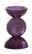 Light&Living Kerzenhalter ITINGA Lila Kerzenhalter aus Glas mit Blasenmuster, seitliche Perspektive