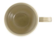 Becher mit Henkel, 0,35l, von oben betrachtet, beige Innenfläche