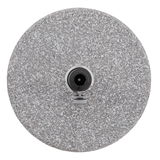 Runder Granitsockel mit zentralem Befestigungselement, Draufsicht