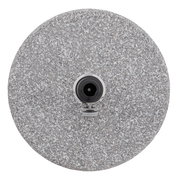 Runder Granitsockel mit zentralem Befestigungselement, Draufsicht