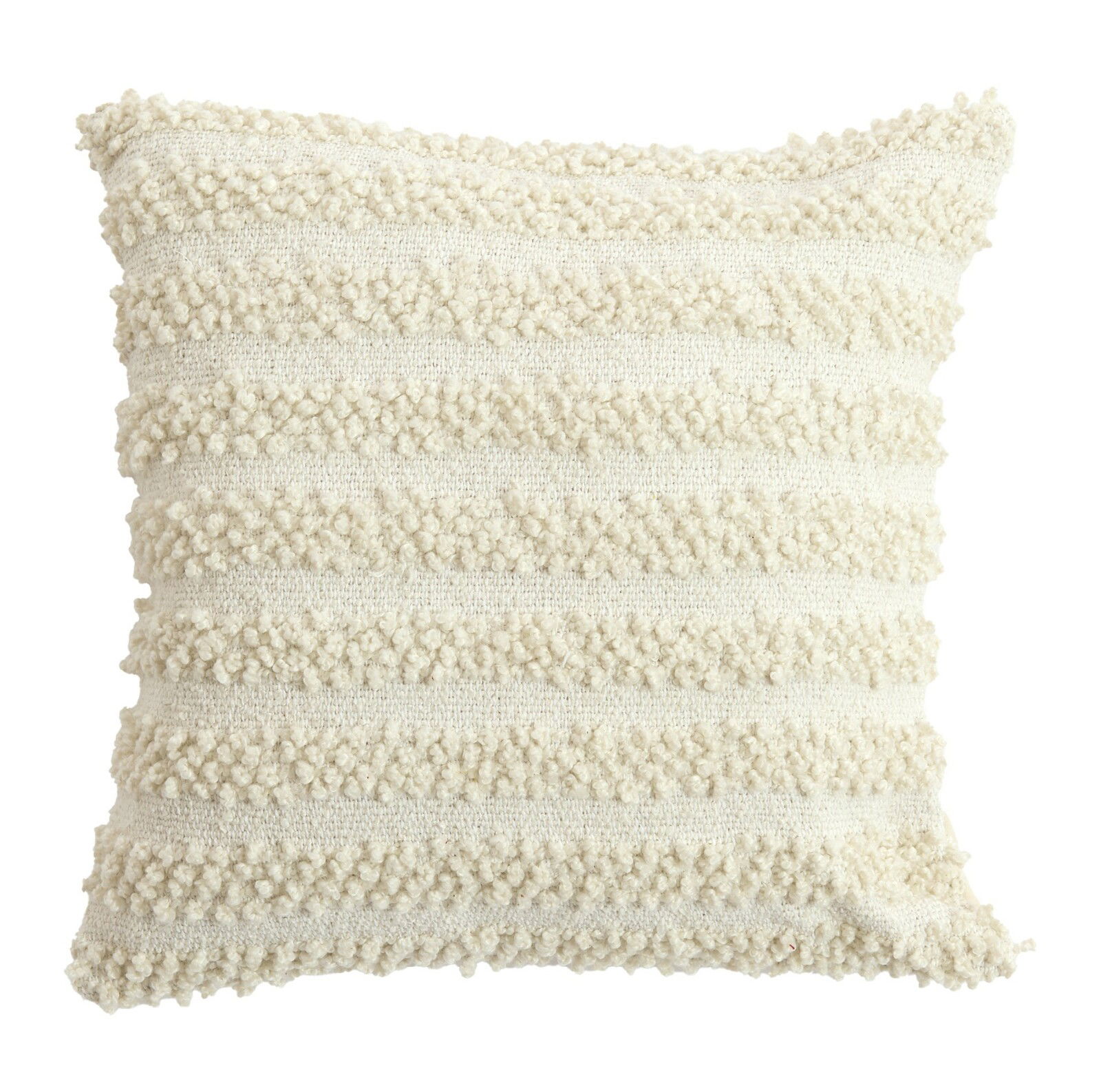 Light&Living Kissen MAGLIE Beiges Kissen mit strukturiertem Streifenmuster, Frontalansicht