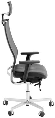 Moderner Bürostuhl mit ergonomischem Design, Seitenansicht