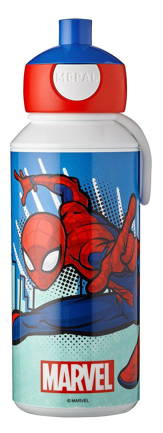 Trinkflasche mit Spiderman-Motiv, Vorderansicht