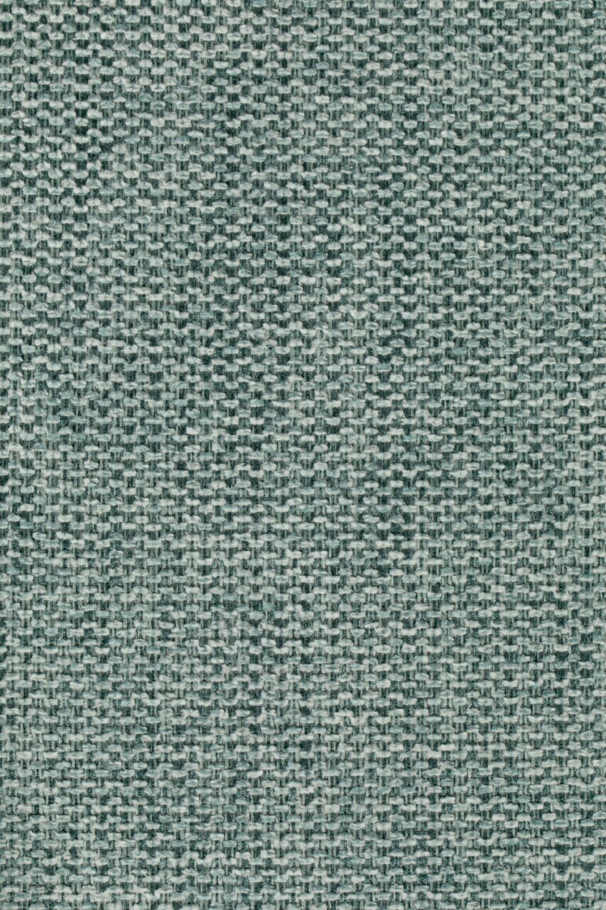 Nahaufnahme eines gewebten Stoffes in Grau- und Grüntönen, Draufsicht