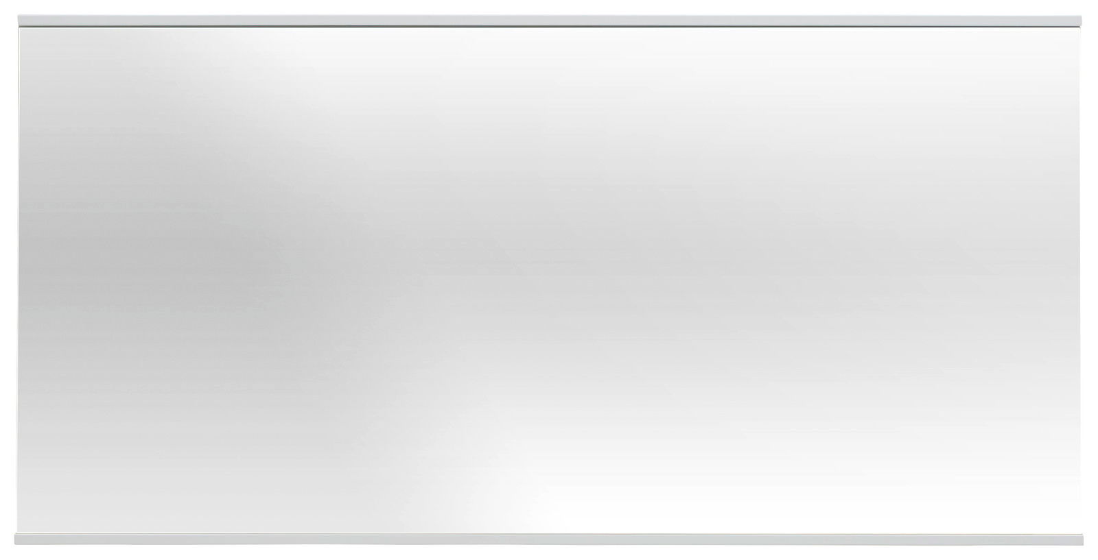 Spiegel in rechteckiger Form, frontal betrachtet.