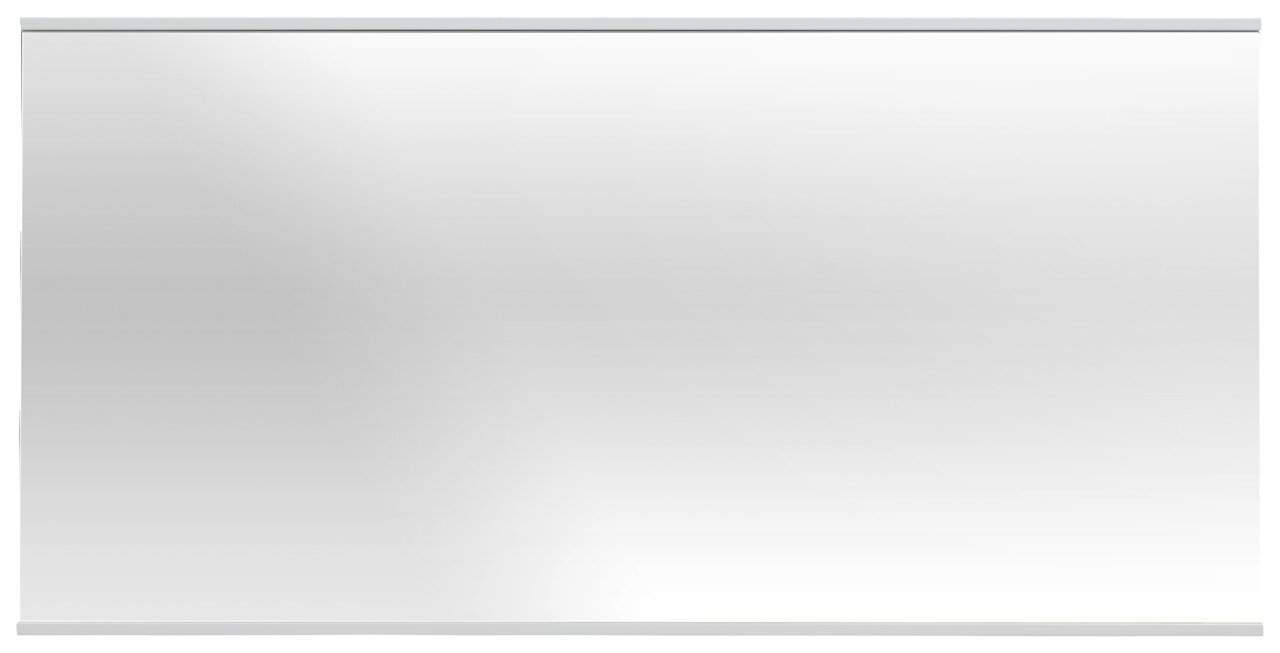 Spiegel in rechteckiger Form, frontal betrachtet.