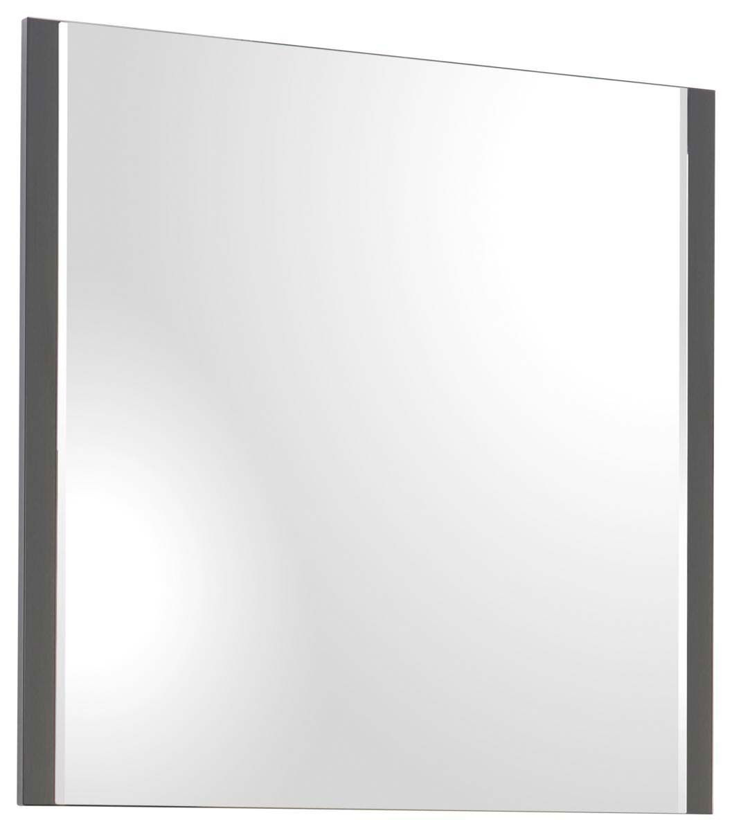 Moderano Spiegel BASIC Moderner rechteckiger Spiegel mit schwarzem Rahmen, seitliche Perspektive