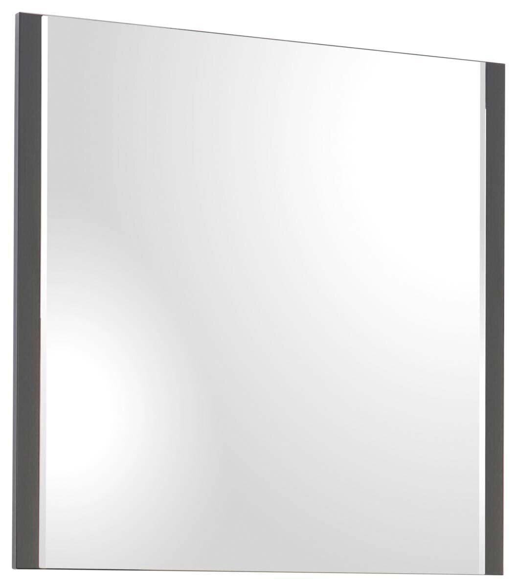 Moderano Spiegel BASIC Moderner rechteckiger Spiegel mit schwarzem Rahmen, seitliche Perspektive