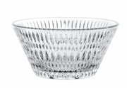 Glas-Schale mit Ethno-Muster, seitliche Perspektive