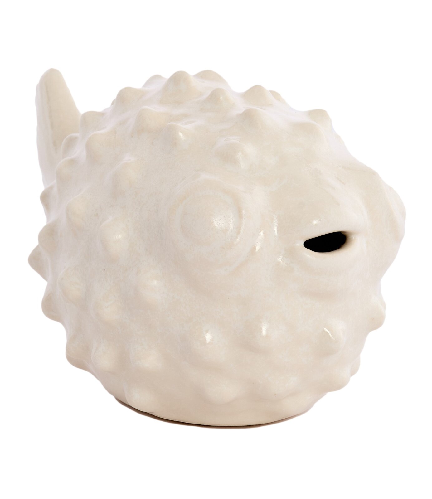 Light&Living Ornament FISH 11,5cm Keramik-Ornament in Form eines Kugelfisches, seitliche Perspektive