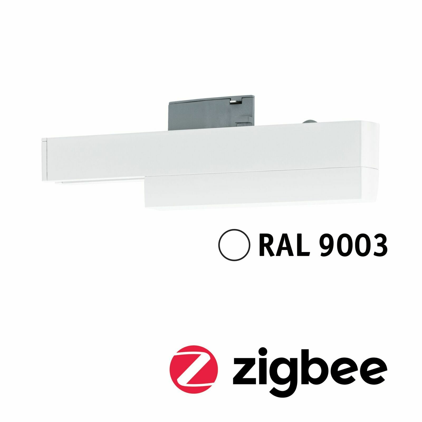 Zigbee SingleAdapter in Weiß, seitliche Perspektive, RAL 9003