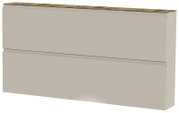 XL-Hängeschuhschrank 2K-T22 in seitlicher Perspektive mit zwei Klappen und Holzoberfläche