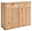 Linea Natura Kommode NILO Holzkommode mit zwei Schubladen und drei Türen, Perspektive von vorne links
