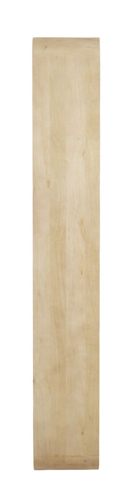 Holzregalbrett in Draufsicht, helles Holz mit natürlicher Maserung