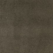 Nahaufnahme eines strukturierten, dunkelgrauen Stoffes mit feinen, vertikalen Linien.