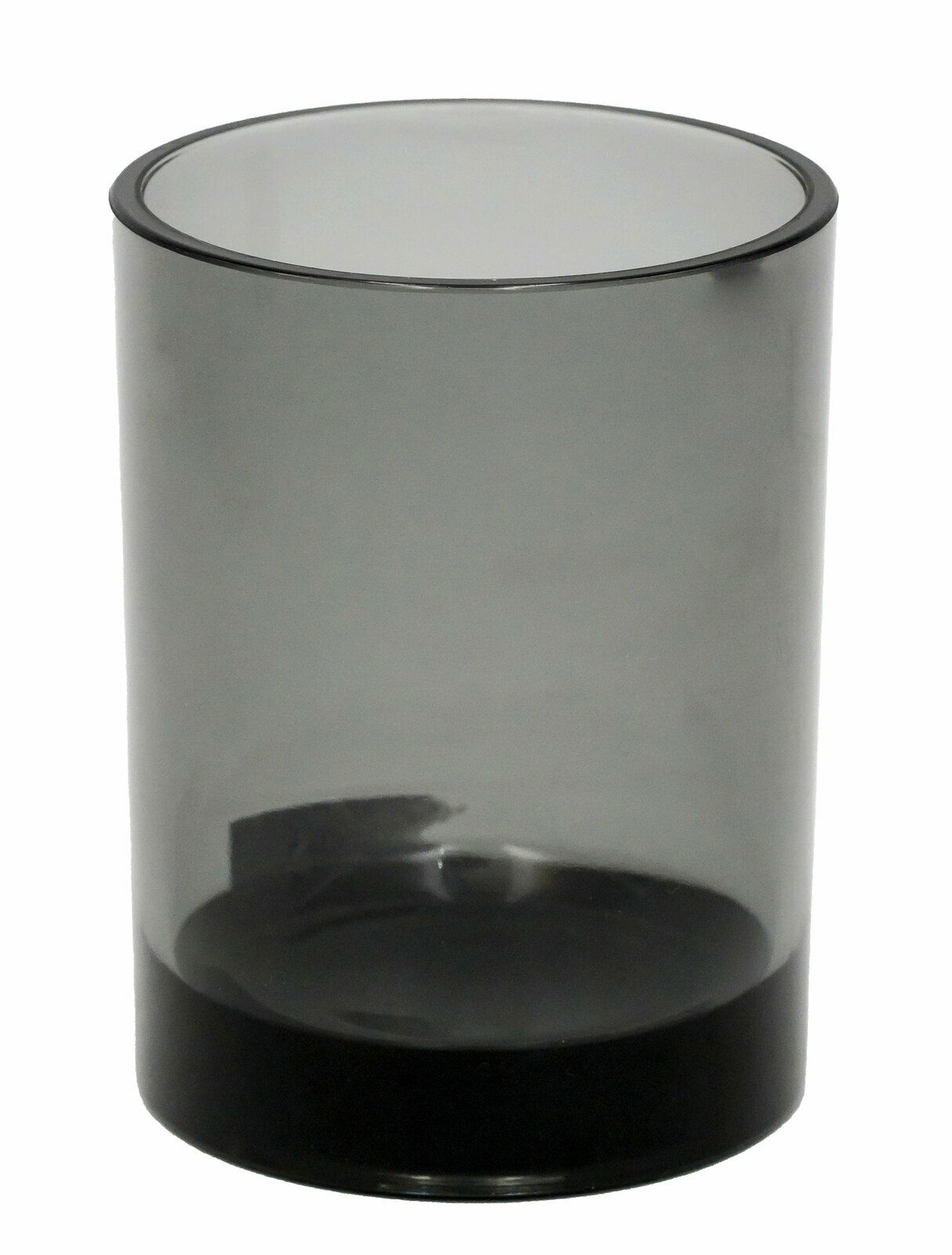 Sadena Becher WINDOWS Transparenter grauer Becher aus seitlicher Perspektive