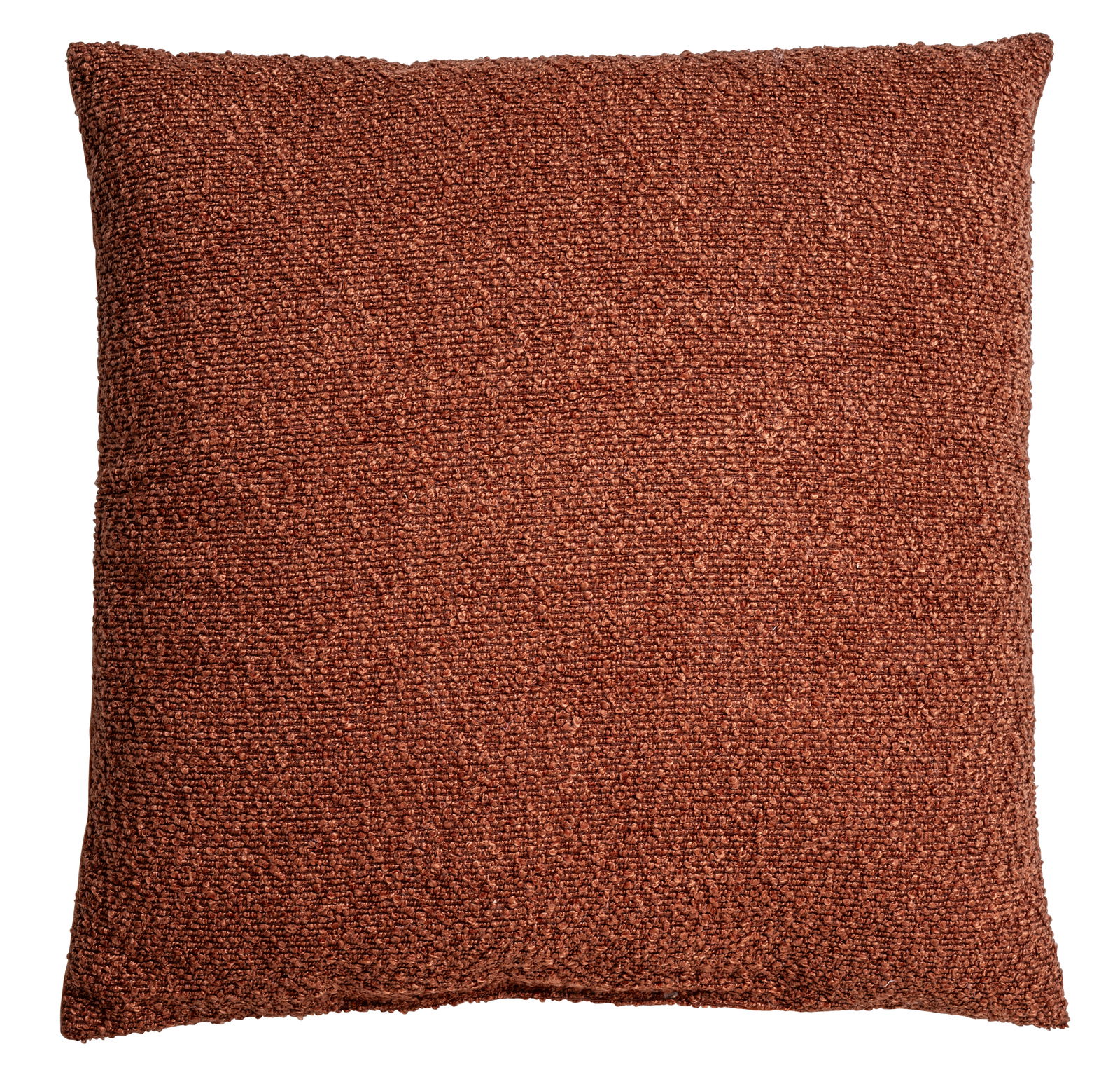 Linneweber Kissen BOUCLE SOLID Rotes Kissen 45x45cm, Vorderansicht