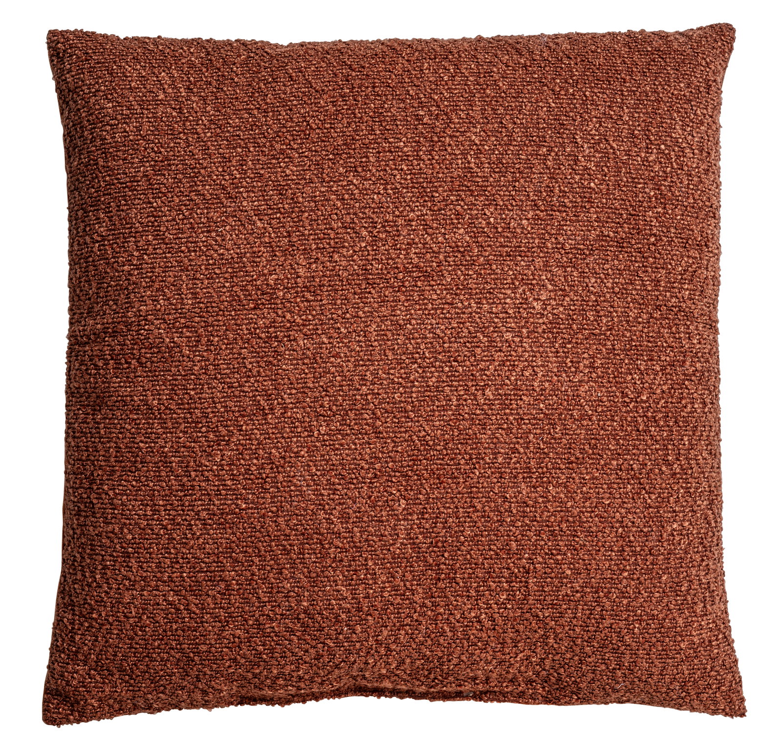 Linneweber Kissen BOUCLE SOLID Rotes Kissen 45x45cm, Vorderansicht