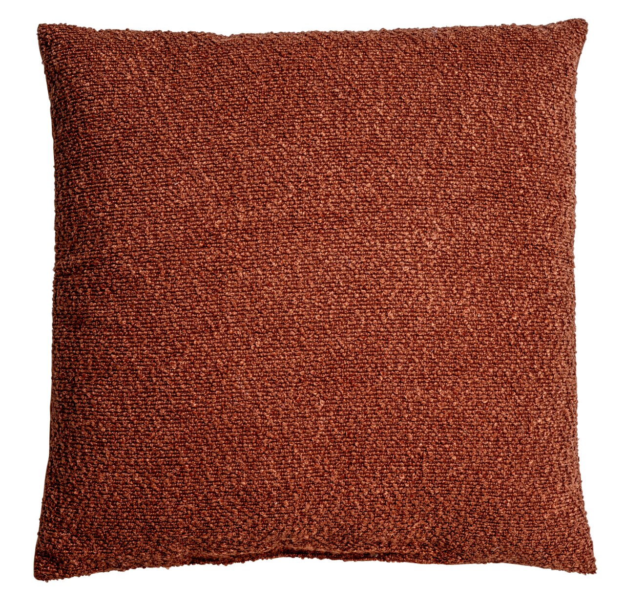 Linneweber Kissen BOUCLE SOLID Rotes Kissen 45x45cm, Vorderansicht