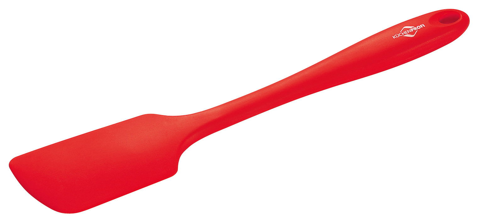 Roter Teigschaber TREND, seitliche Perspektive