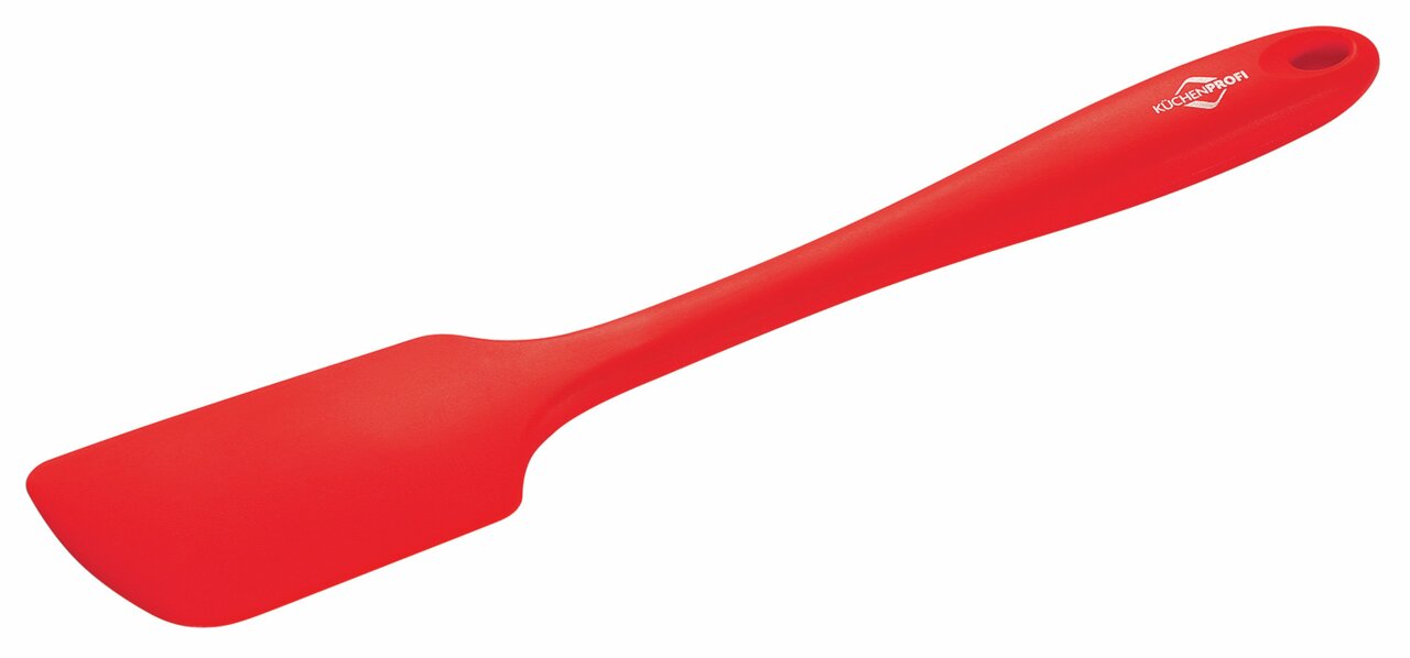 Roter Teigschaber TREND, seitliche Perspektive