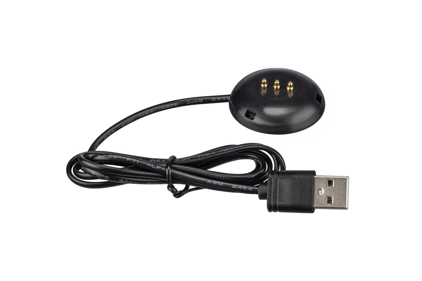 USB-Ladekabel mit rundem Ladeadapter, Draufsicht