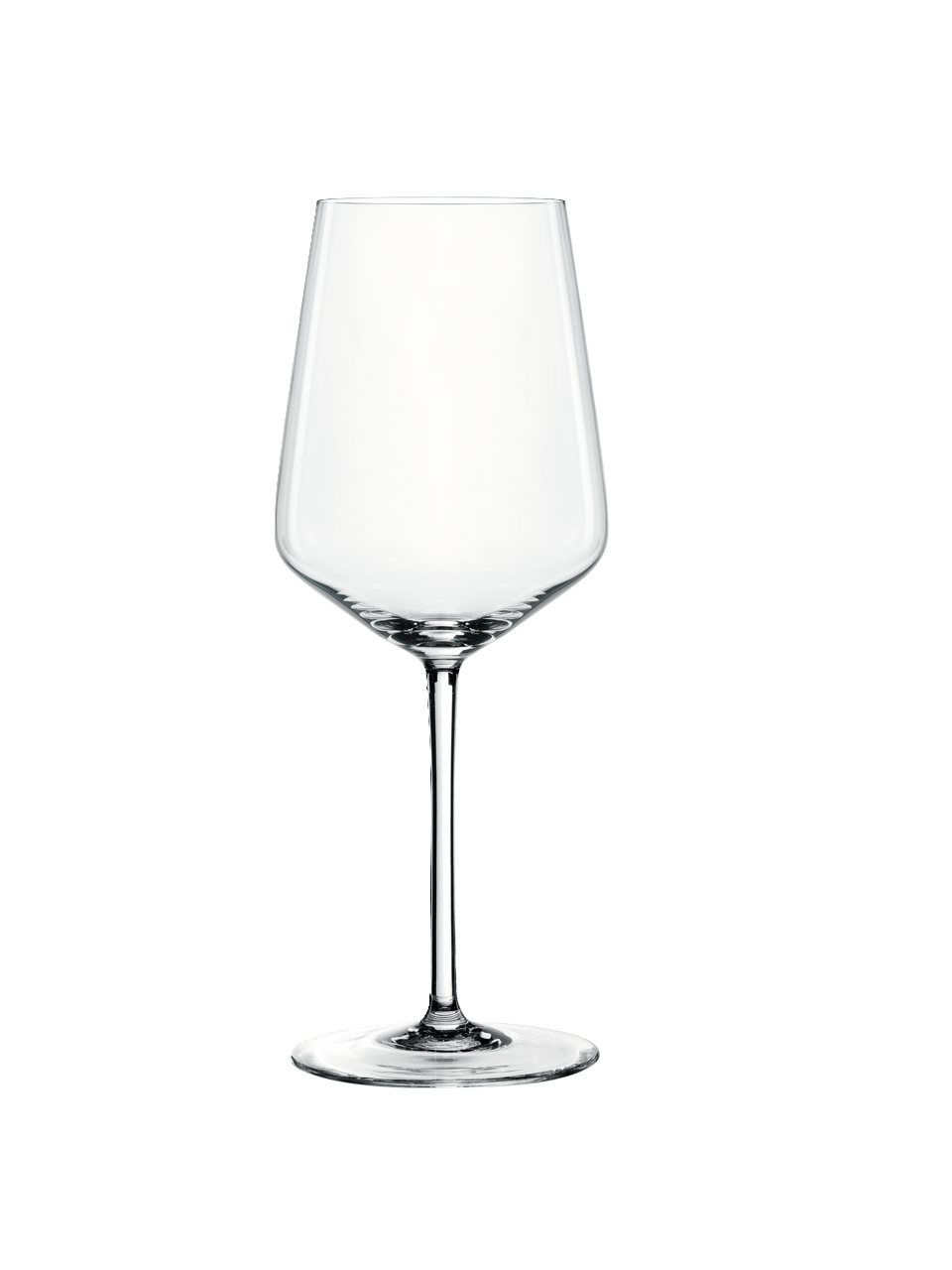 Elegantes Kelchglas aus der Frontalperspektive, ideal für stilvolle Anlässe.