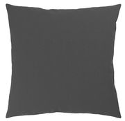 Dunkelgraues Kissen in Vorderansicht, Teil der Wendebettwäsche-Kollektion.