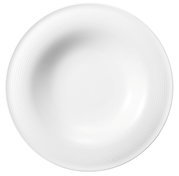 Weißer Pasta- und Salatteller Beat von Seltmann Weiden, 27,5 cm, aus der Vogelperspektive fotografiert.