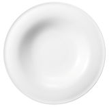 Weißer Pasta- und Salatteller Beat von Seltmann Weiden, 27,5 cm, aus der Vogelperspektive fotografiert.