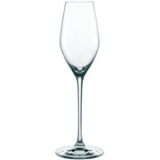 Eleganter Champagnerkelch Topline aus klarem Glas, frontal abgebildet.