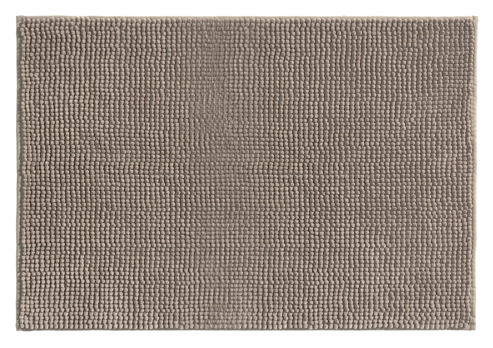 Grauer Badteppich 40x60 cm in Draufsicht