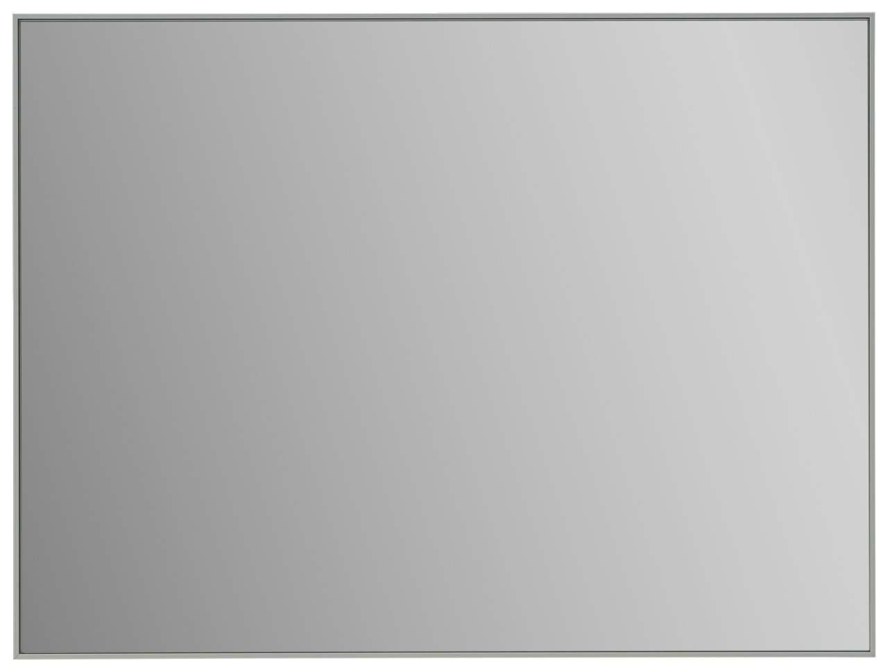 Rechteckiger Spiegel in Frontalansicht mit schmalem Rahmen