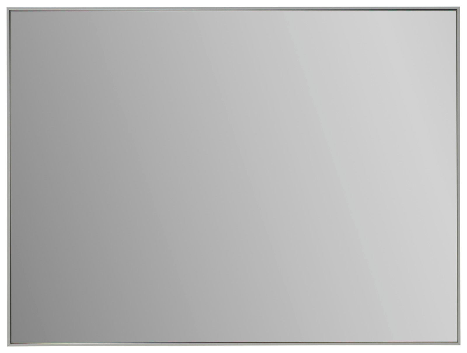 Rechteckiger Spiegel in Frontalansicht mit schmalem Rahmen