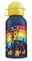 Aluflasche mit gelbem Deckel und buntem Paw-Patrol-Motiv, seitliche Ansicht