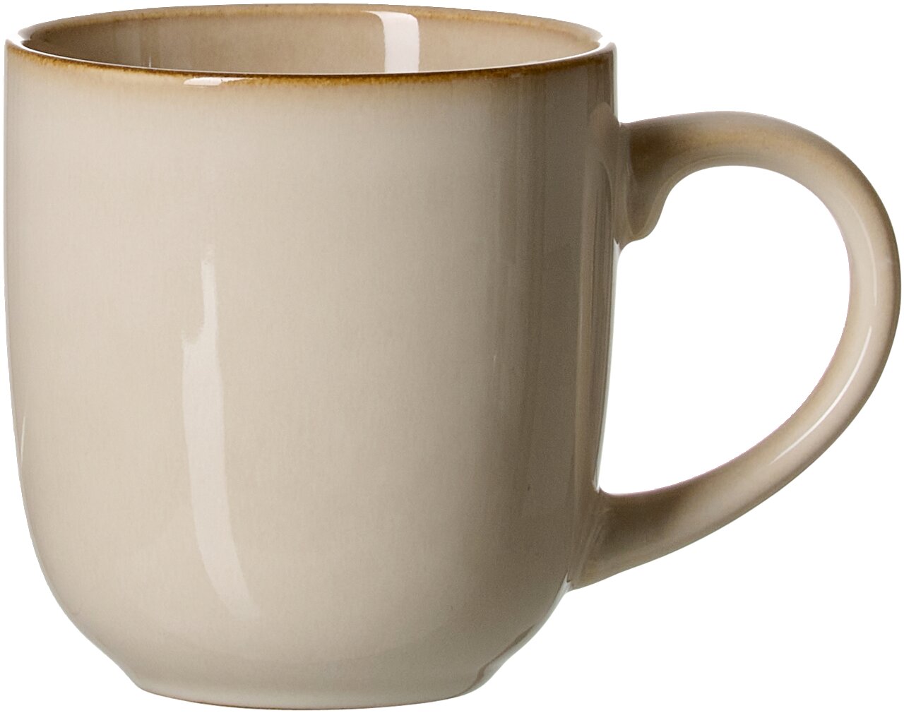 Becher Olivia 410ml in Beige, seitliche Ansicht