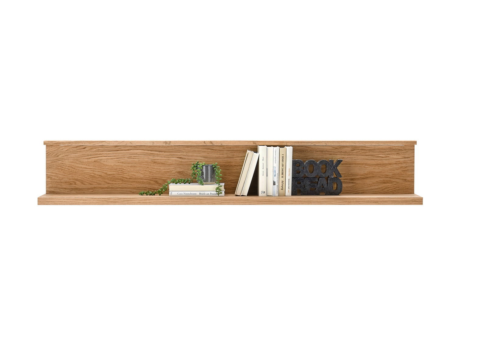 Set one by Musterring Wandboard SET ONE JACKSON Wandboard aus Holz mit Büchern und Dekoration, frontale Ansicht