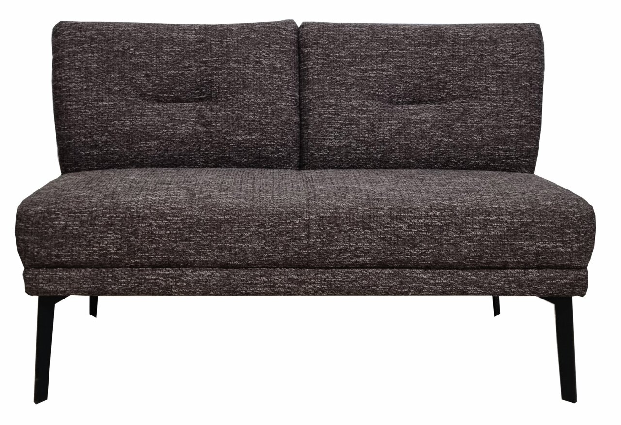 Moderano Bank SINGAPUR Moderano Bank SINGARPUR, 140 cm, in dunklem Stoffbezug, Vorderansicht