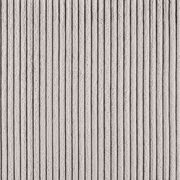 Nahaufnahme eines grauen, gerippten Stoffes, der für ein Funktionssofa verwendet wird.