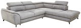 Graues Ecksofa Stylife MAROLA in L-Form, Perspektive von vorne rechts