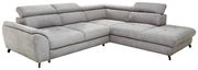 Graues Ecksofa Stylife MAROLA in L-Form, Perspektive von vorne rechts