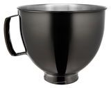 Metallschüssel 4,8L in Radiant Black, seitliche Perspektive mit Griff