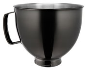 Metallschüssel 4,8L in Radiant Black, seitliche Perspektive mit Griff