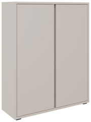 Moderner Schuhschrank mit zwei Türen in minimalistischer Frontansicht