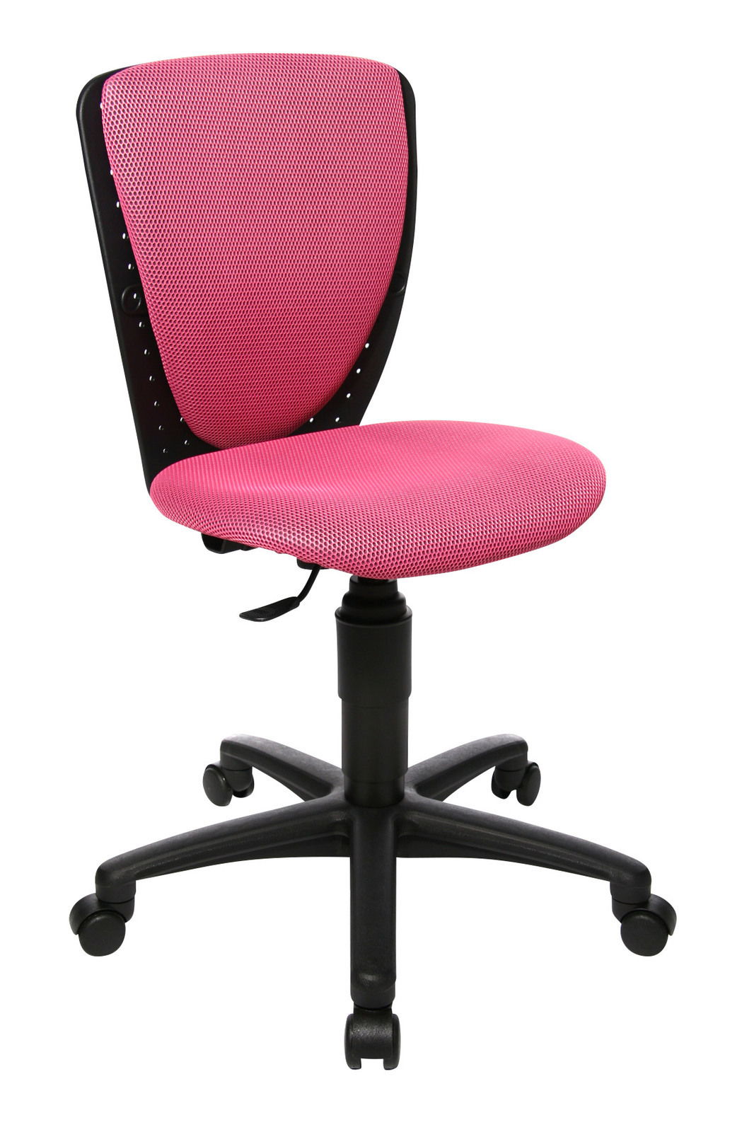 Topstar Kinder- und Jugendstuhl HIGH S´COOL Kinder- und Jugendstuhl in Pink mit schwarzem Gestell, seitliche Perspektive