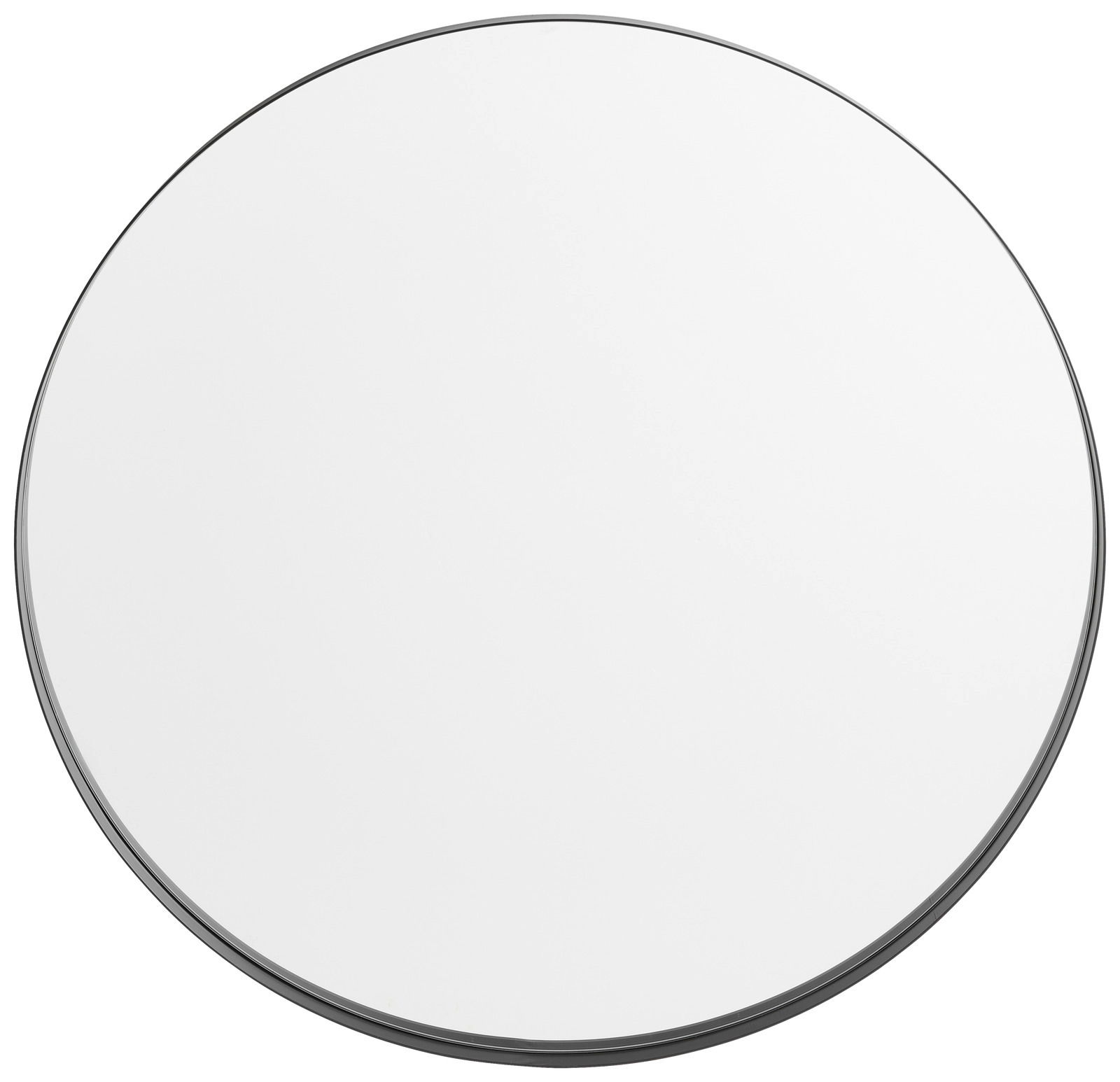 Runder Spiegel mit einem Durchmesser von ca. 80 cm, aus der Vogelperspektive betrachtet.